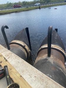 rubber duckbill Check valves installed
